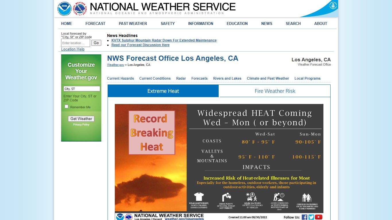 Los Angeles, CA - National Weather Service